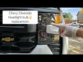 Chevrolet silverado 2019 to 2024 Low Beam Headlight Bulb Replacement work truck 1500 and 2500