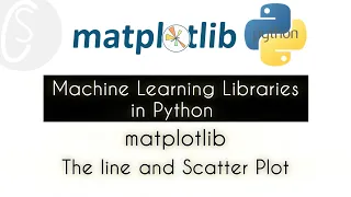 The line and Scatter Plot matplotlib Machine Learning Libraries in Python