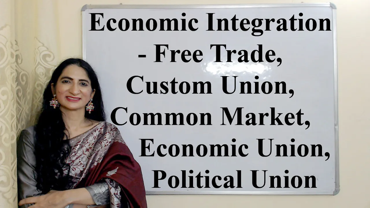 Economic Integration - Free Trade, Custom Union, Common Market, Economic Union, Political Union