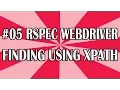 RSpec Tutorial for Beginners 05 Xpath QAShahin