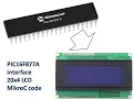 interface J 204A 20 x 4 LCD Using MikroC coding