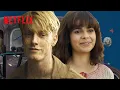 On Set of All The Light We Cannot See With Aria Mia Loberti Louis Hofmann Netflix