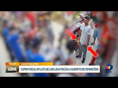 Cupom fiscal em lixo revela suspeito de feminicídio: caso Paloma em Blumenau