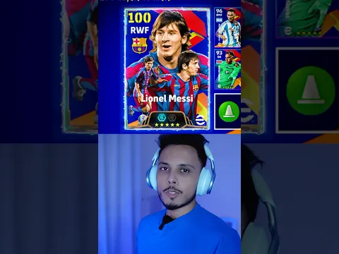 100 Rated Messi in eFootball Mobile 🤯 #efootball #messi #shorts