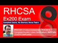 Linux Commands RHCSA 8 Complete Course Linux Certification SkillPedia Ex200 Exam