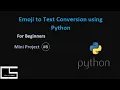 Emoji to Text Conversion Python CodingwithShameera1