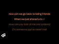 sombr - back to friends (Karaoke Version)