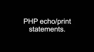 PHP echo print