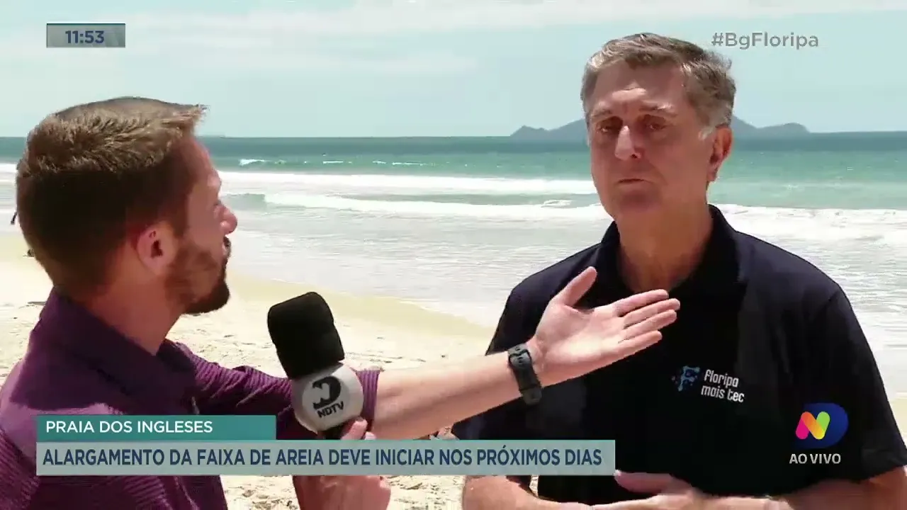 Estão confirmadas as obras de alargamento da faixa de areia da Praia dos Ingleses em Florianópolis