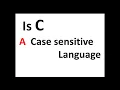 Case sensitive Language