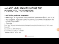 UNIX Module 2 Topic set and shift Here Documents trap