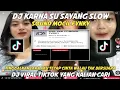 DJ KARNA SU SAYANG SLOW || TINGGAL KAN LARA AKU SOUND MOCIL FVNKY DJ VIRAL FYP TIKTOK TERBARU 2023