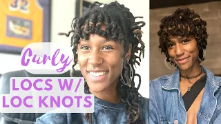 Loc Knots Faux Bangs Easy Loc Styles