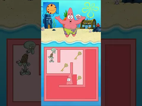 ¡BOB ESPONJA vs PATRICIO vs DON CANGREJO! ¡DESAFÍO DEL LABERINTO!