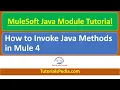 MuleSoft Java Module Tutorial Invoke Java Method in MuleSoft Mule 4 Invoke Invoke Static Demo