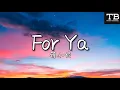 Download Lagu For Ya抖音版 - 蒋小呢 高清音质 〖动态歌词Lyrics〗所有美好全部come for ya 我的爱也全部come for ya