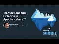 Transactions and Isolation in Apache Iceberg