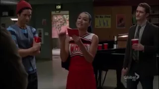Glee Santana welcomes Sam back 3x08