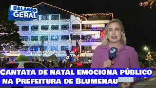 Cantata de natal emociona público na Prefeitura de Blumenau