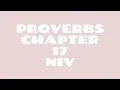 Proverbs 17 NIV Read by a Black Woman Spoken Word Style Bible Noir