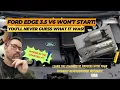 Diagnose and repair ford edge starter problem Explorer MKZ any 3 5L Duratec what s that smell