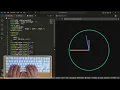 ASMR Coding Simple Clock Only Javascript No Talking