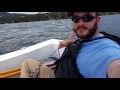 8ft Puddle Duck Racer sailboat on Flathead lake