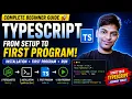 TypeScript for Beginners Prerequisites Installation First Program
