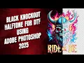 Black Knockout Halftone for DTF Using Adobe Photoshop 2025