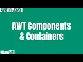 awt Components and Containers in java in hindi