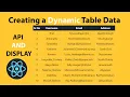 React Dynamic Table