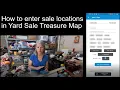 eBay reseller shows how to manually enter sales into the Yard Sale Treasure Map phone app