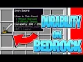 Durability On Minecraft Bedrock How to See Your Durability in MInecraft Bedrock Minecraft 1 18
