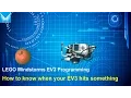 EV3 Programming 1 5 How to know when your EV3 hits something Using Touch Sensor