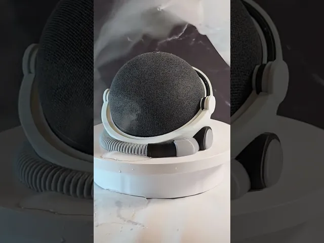 Astronaut Helmet Speaker Base fits Amazon Echo Dot video thumbnail