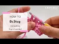 How to Crochet a Dc3tog UK Double Crochet 3 Together right-handed Beginner Crochet