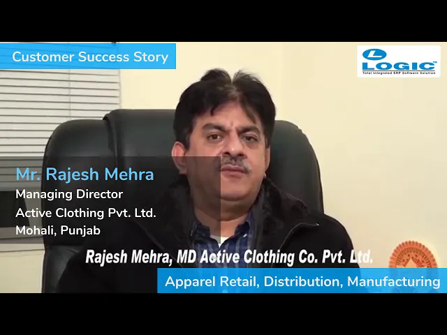 Active Clothing - LOGIC ERP Story