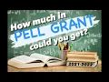 How much Pell Grant could you get