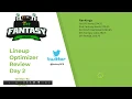 Best NBA DFS Lineup Optimizer Review Day 2