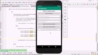 3 - SQLite in Android Studio Tutorials For Beginners 2019 Getting Values From SQLite Database