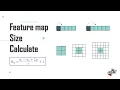 Feature map size calculate in CNN Stride Padding Deep Learning Animation