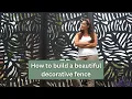 How-to Build a Beautiful Privacy Fence With Decorative Panels