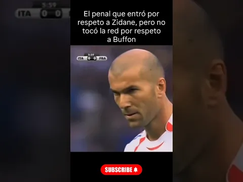 El penal que entro por respeto a Zidane 🫡 #futbol #football #france #italy