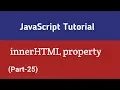 Javascript Tutorial In Hindi innerHTML Property Part-25