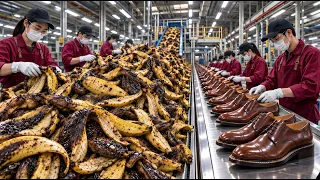 Inside the Banana Leather Factory | How Discarded Peels Become Premium Shoes, Loafers & Oxfords