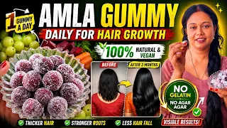 Eat This Daily for Strong Hair 😍 | 100% Natural Amla Gummies Recipe - Sushmita's Diaries