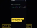 Print Even Numbers using One Line Python Code