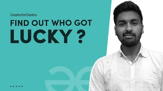 Lucky Number GeeksforGeeks Practice