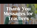 Lagu How to Say Thank You To a Teacher