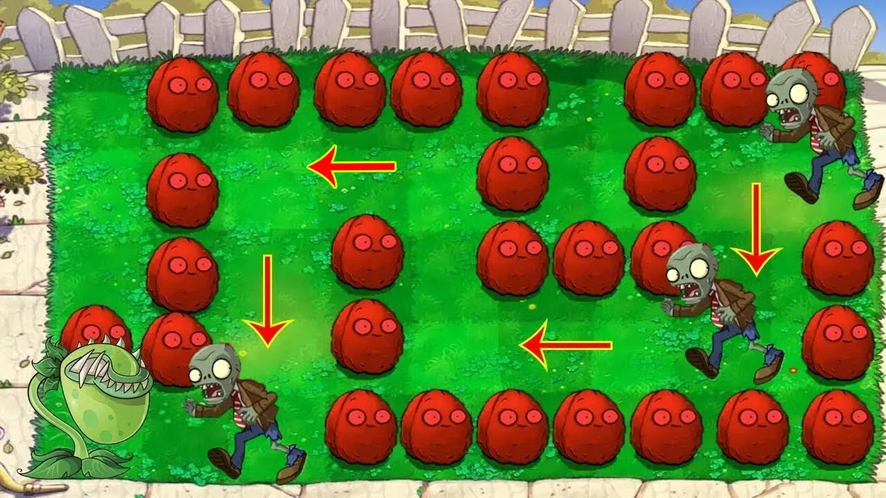 Plants vs Zombies 2 Mod - ALL PEA MAX LEVEL POWER-UP vs GARGANTUAR FIGHT!